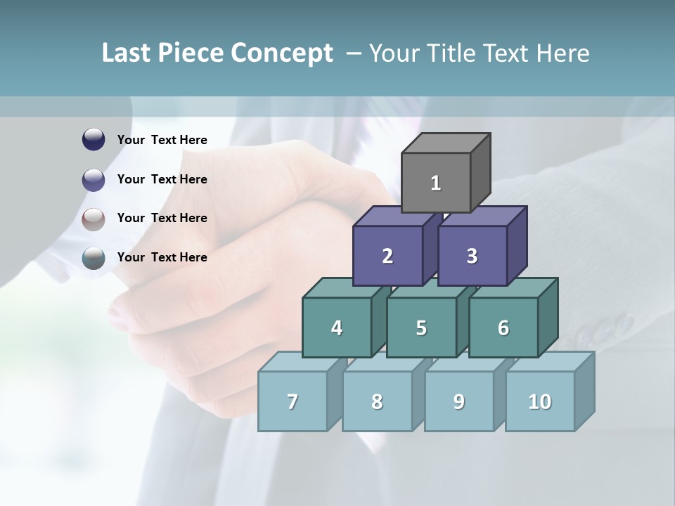 Shake Partnership Businessmen PowerPoint Template