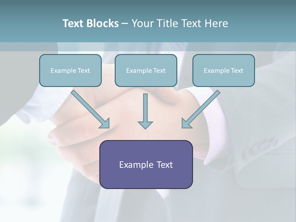 Shake Partnership Businessmen PowerPoint Template