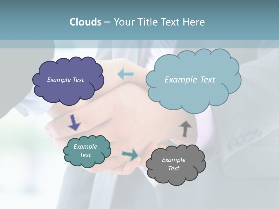 Shake Partnership Businessmen PowerPoint Template