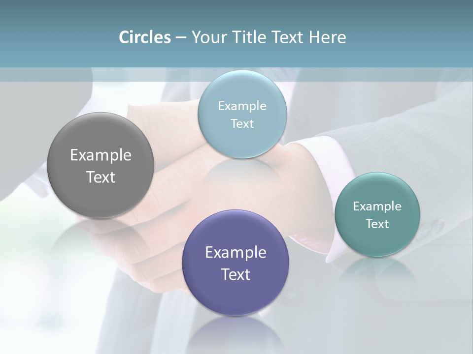 Shake Partnership Businessmen PowerPoint Template