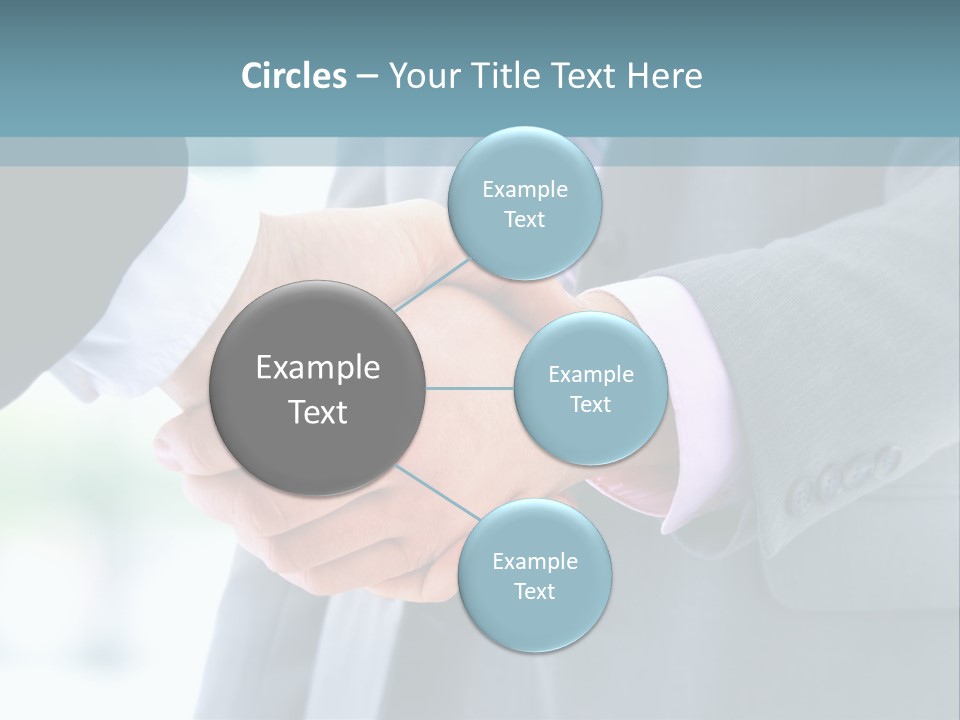 Shake Partnership Businessmen PowerPoint Template