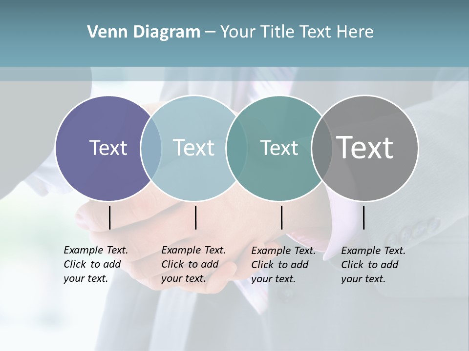 Shake Partnership Businessmen PowerPoint Template