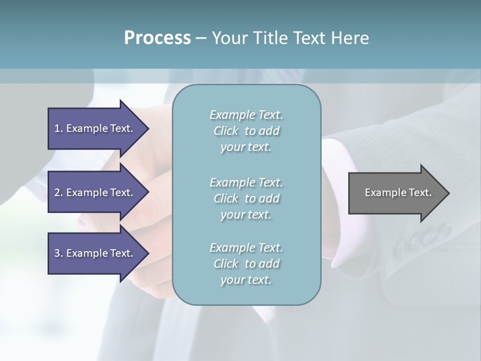 Shake Partnership Businessmen PowerPoint Template