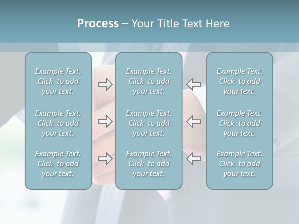 Shake Partnership Businessmen PowerPoint Template