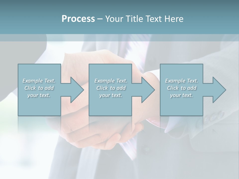 Shake Partnership Businessmen PowerPoint Template