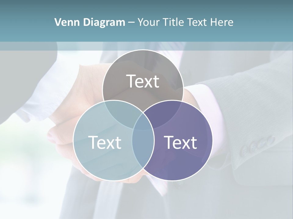 Shake Partnership Businessmen PowerPoint Template