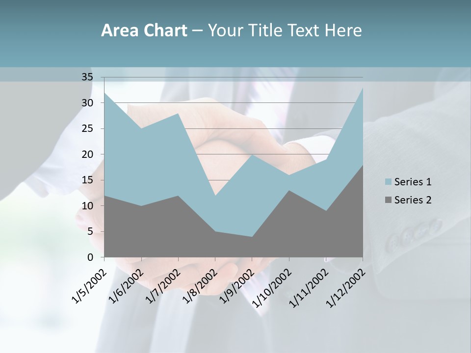 Shake Partnership Businessmen PowerPoint Template