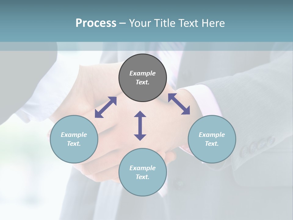 Shake Partnership Businessmen PowerPoint Template