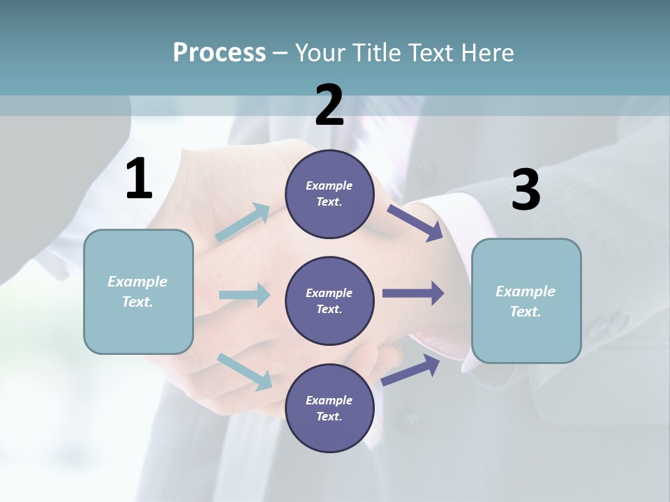 Shake Partnership Businessmen PowerPoint Template