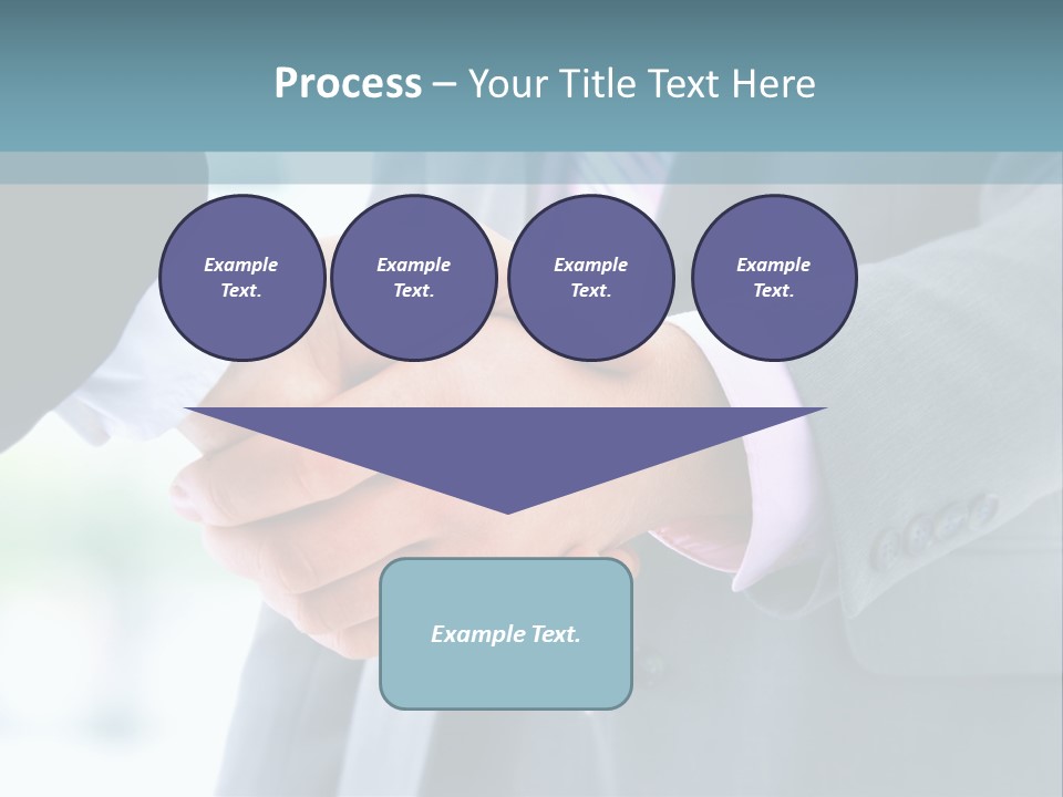 Shake Partnership Businessmen PowerPoint Template
