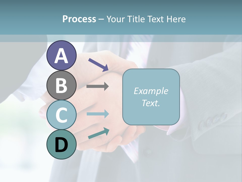 Shake Partnership Businessmen PowerPoint Template