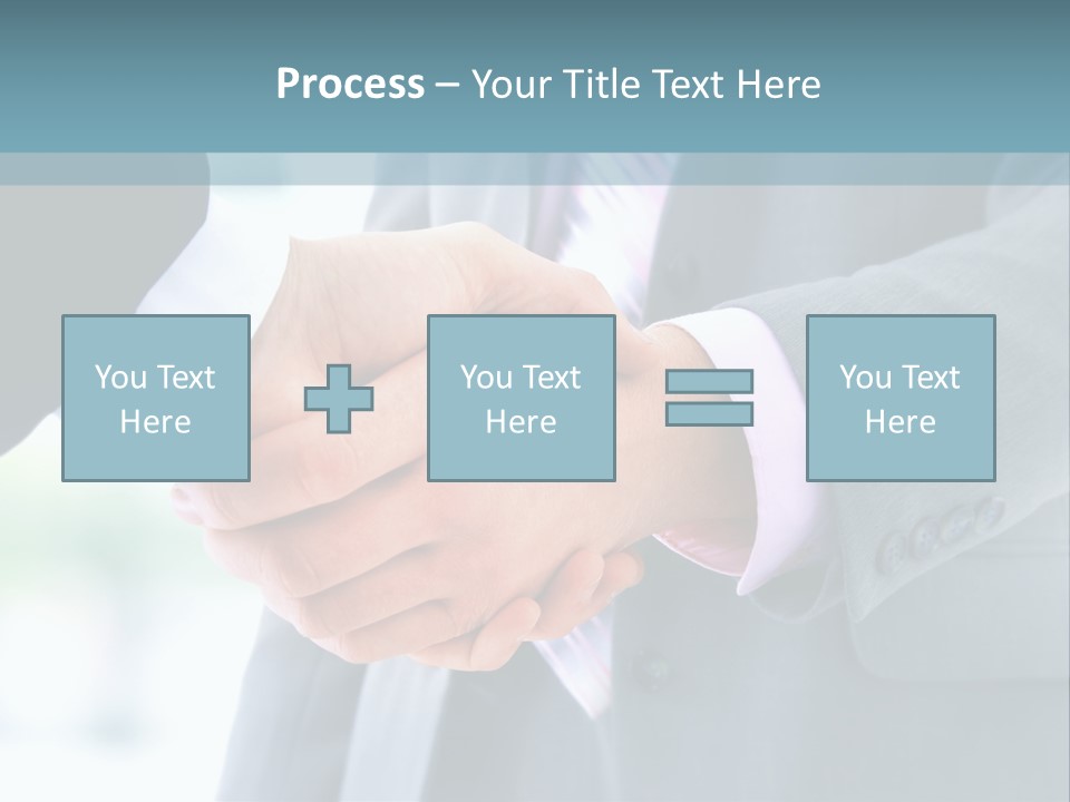 Shake Partnership Businessmen PowerPoint Template