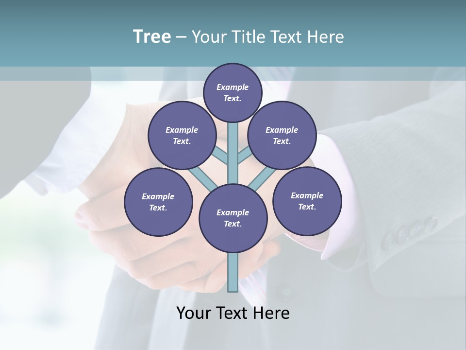 Shake Partnership Businessmen PowerPoint Template