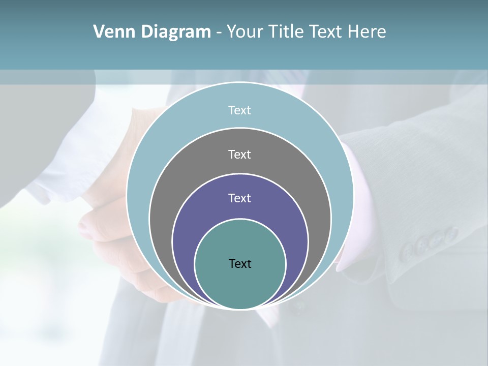 Shake Partnership Businessmen PowerPoint Template