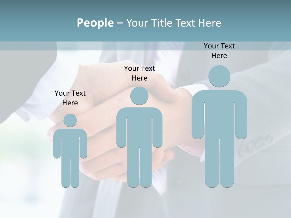 Shake Partnership Businessmen PowerPoint Template