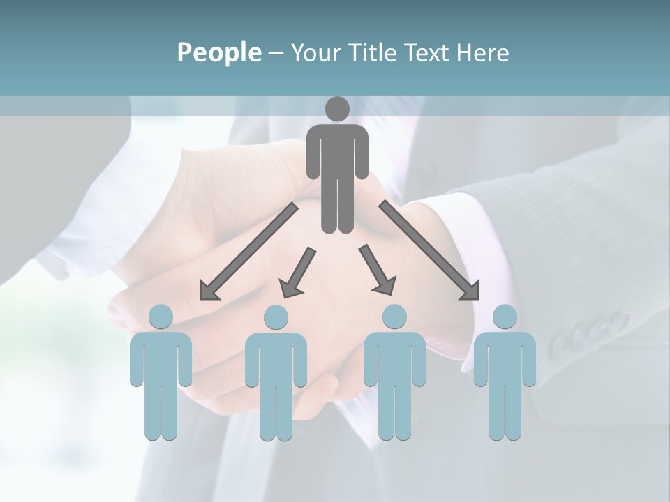 Shake Partnership Businessmen PowerPoint Template