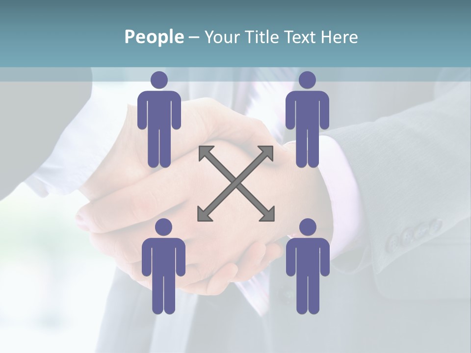 Shake Partnership Businessmen PowerPoint Template