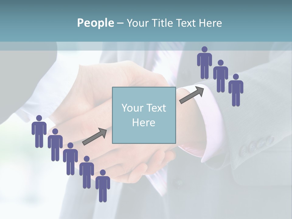 Shake Partnership Businessmen PowerPoint Template