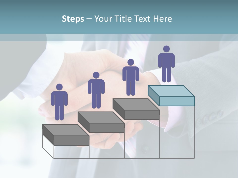 Shake Partnership Businessmen PowerPoint Template