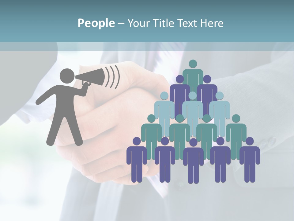 Shake Partnership Businessmen PowerPoint Template