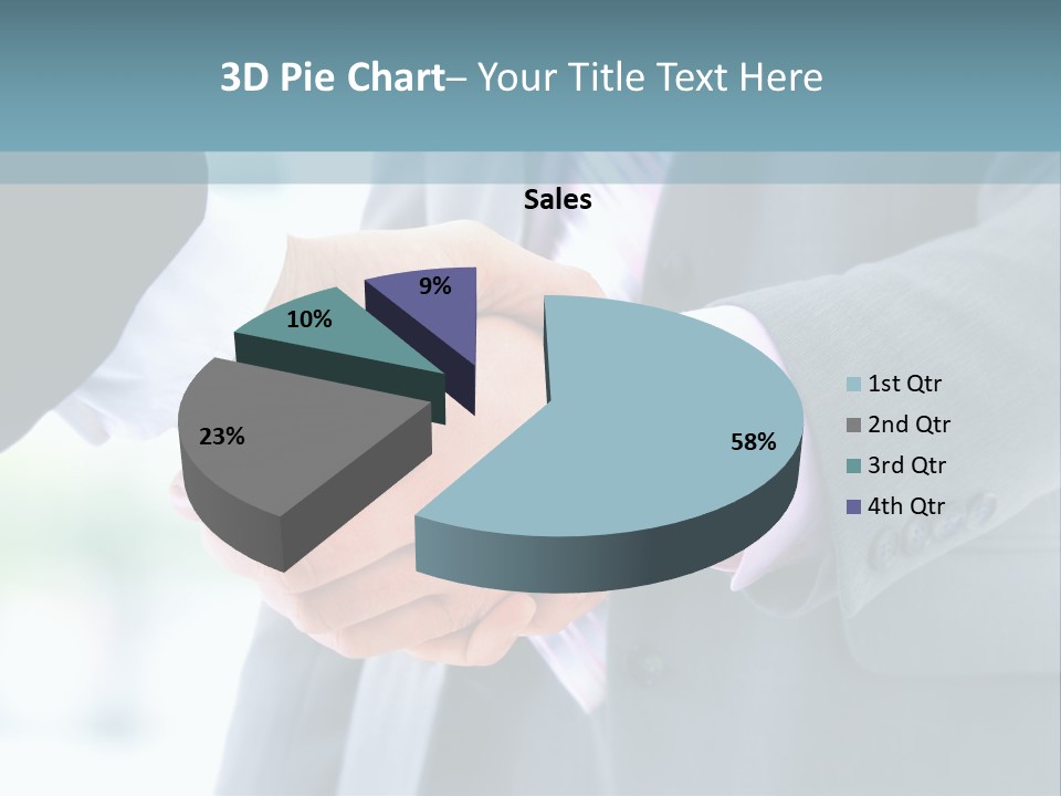 Shake Partnership Businessmen PowerPoint Template