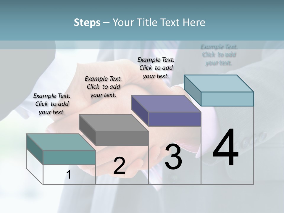 Shake Partnership Businessmen PowerPoint Template