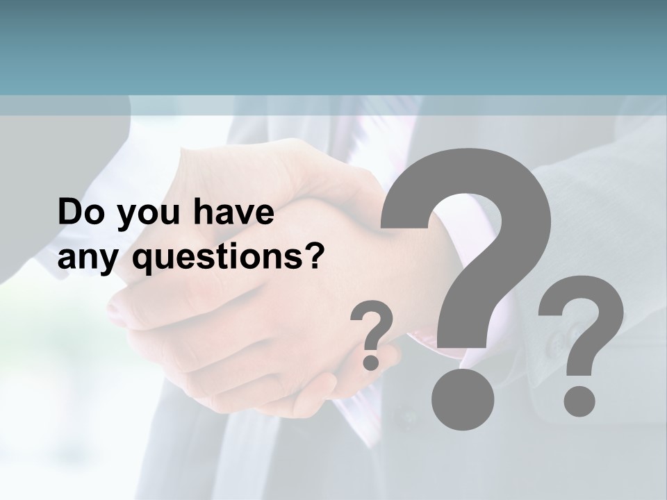 Shake Partnership Businessmen PowerPoint Template