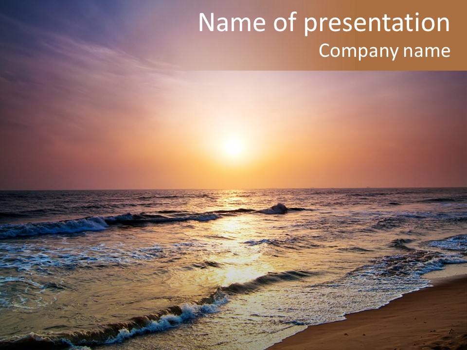 Wallpaper Sunshine Coast PowerPoint Template