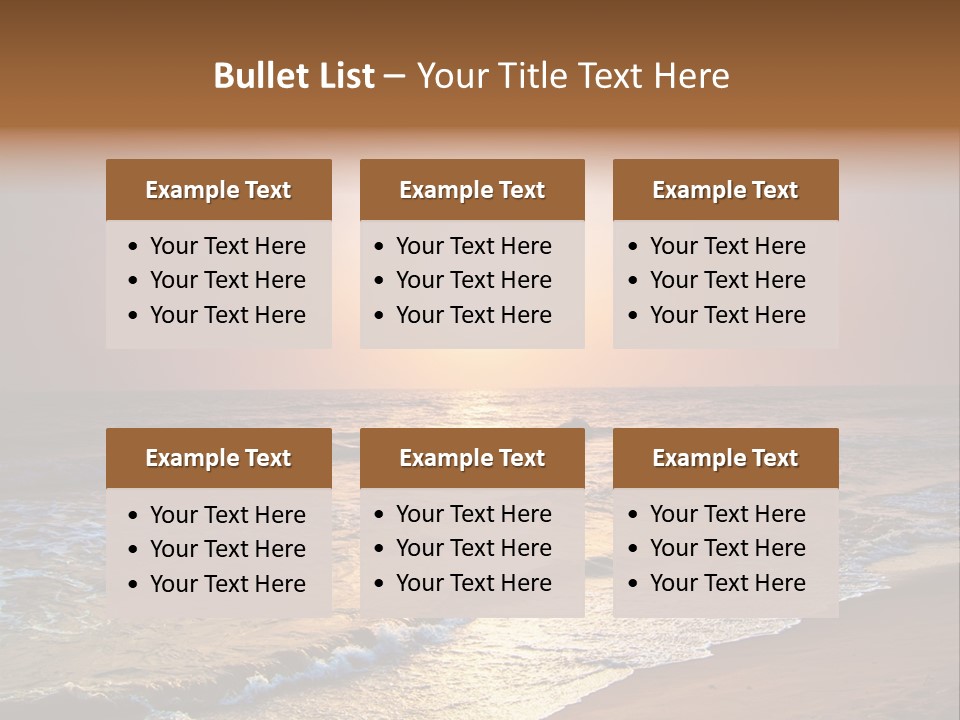 Wallpaper Sunshine Coast PowerPoint Template