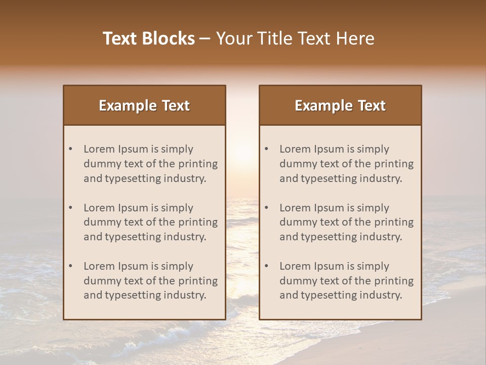 Wallpaper Sunshine Coast PowerPoint Template