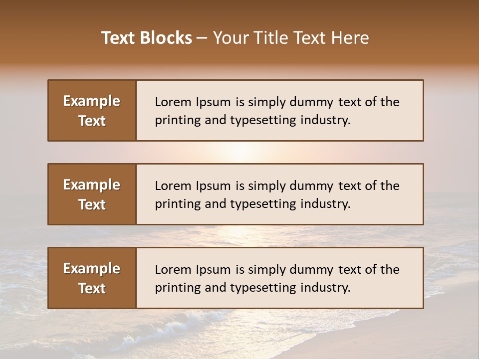 Wallpaper Sunshine Coast PowerPoint Template