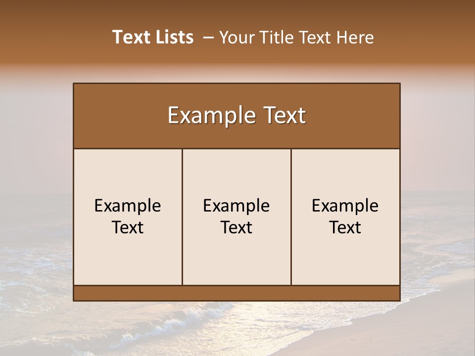 Wallpaper Sunshine Coast PowerPoint Template