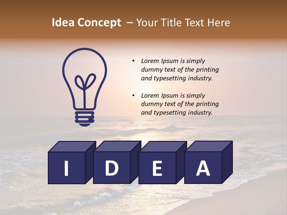 Wallpaper Sunshine Coast PowerPoint Template