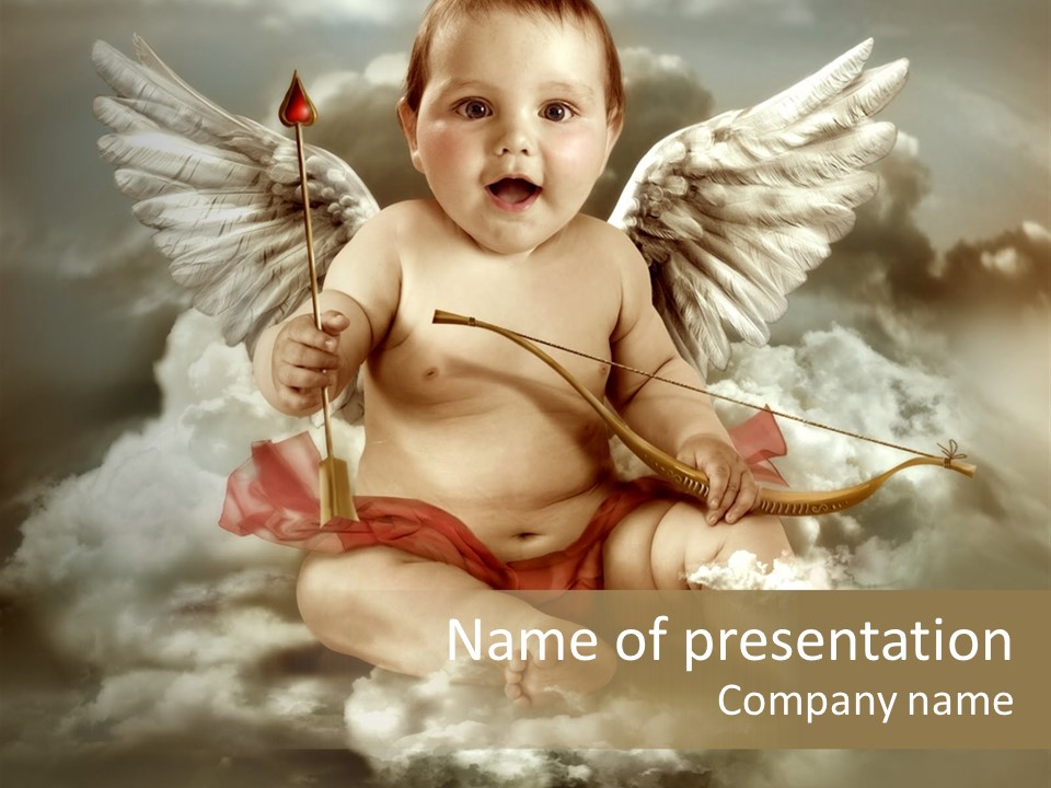 Human Little Heaven PowerPoint Template