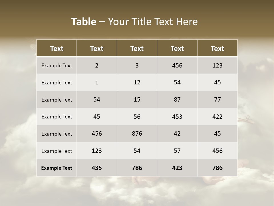Human Little Heaven PowerPoint Template