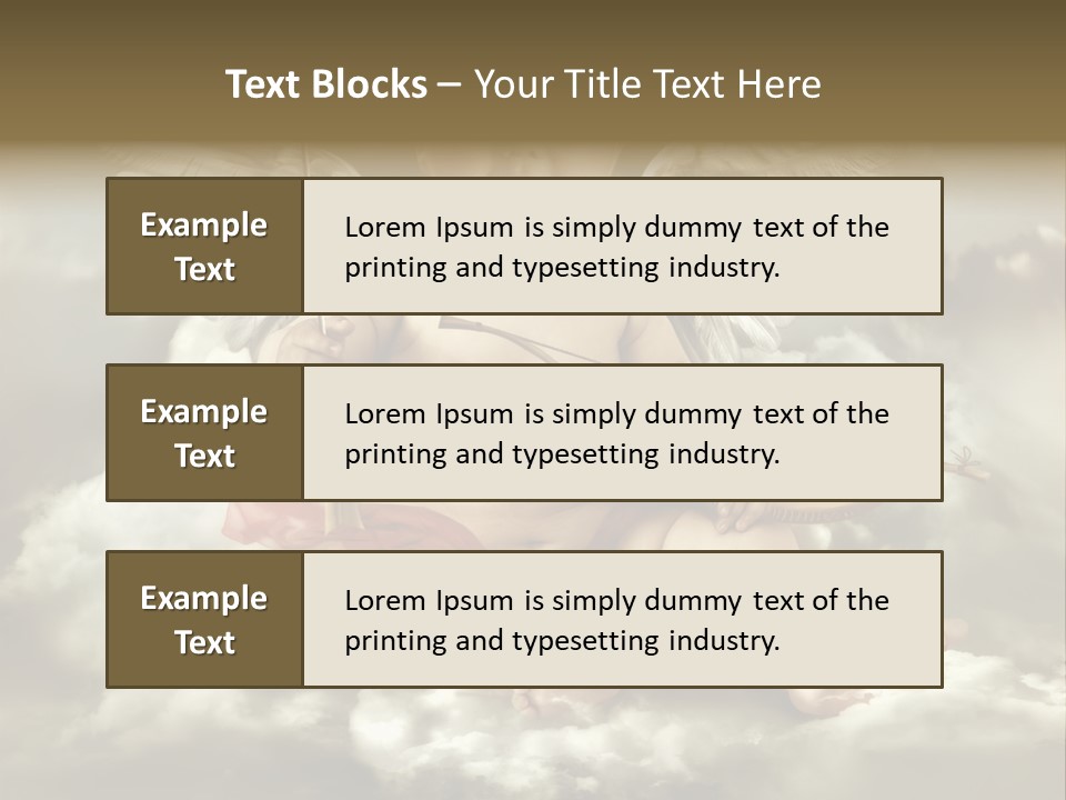 Human Little Heaven PowerPoint Template