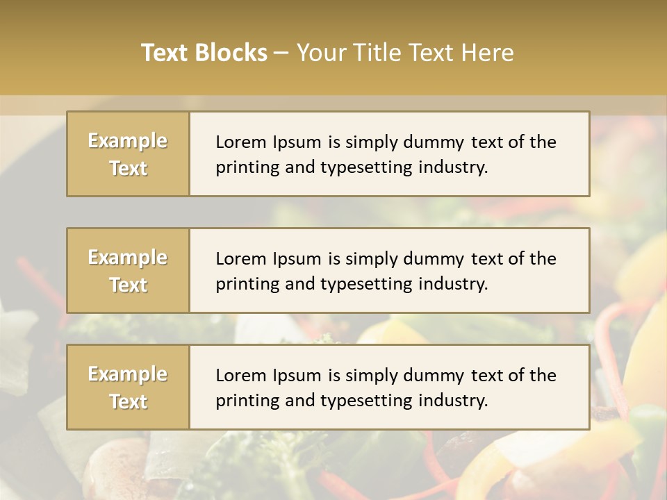Food Stirfry Carrot PowerPoint Template