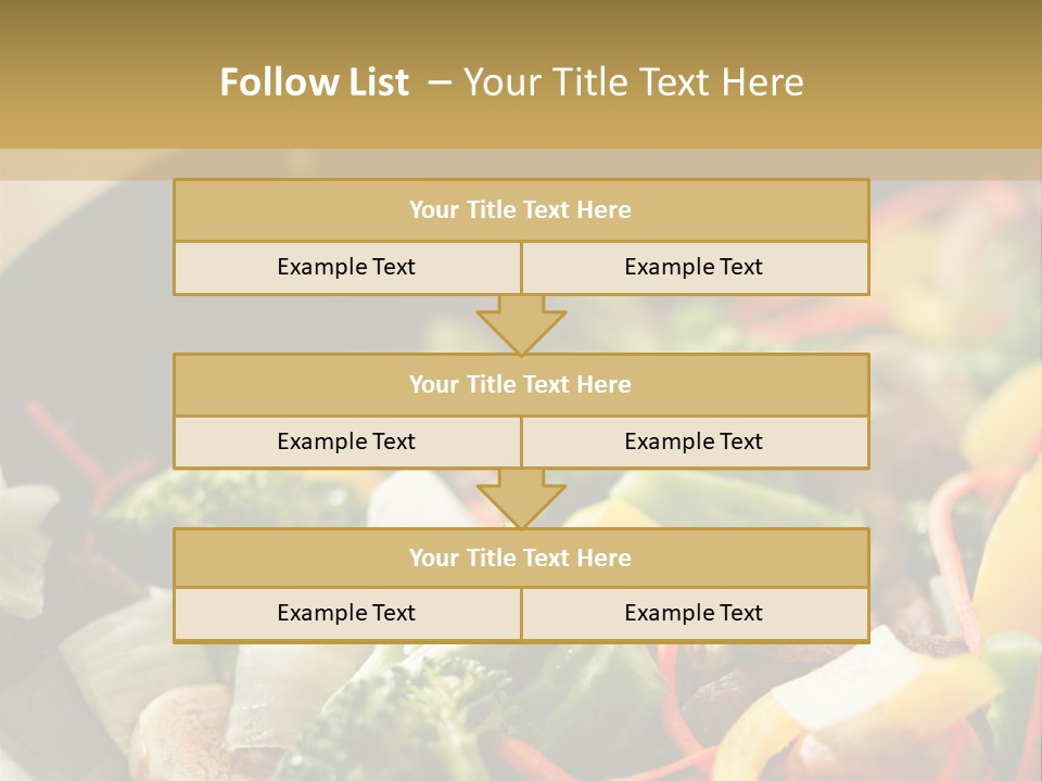 Food Stirfry Carrot PowerPoint Template