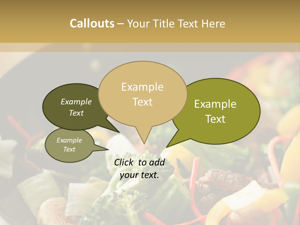 Food Stirfry Carrot PowerPoint Template