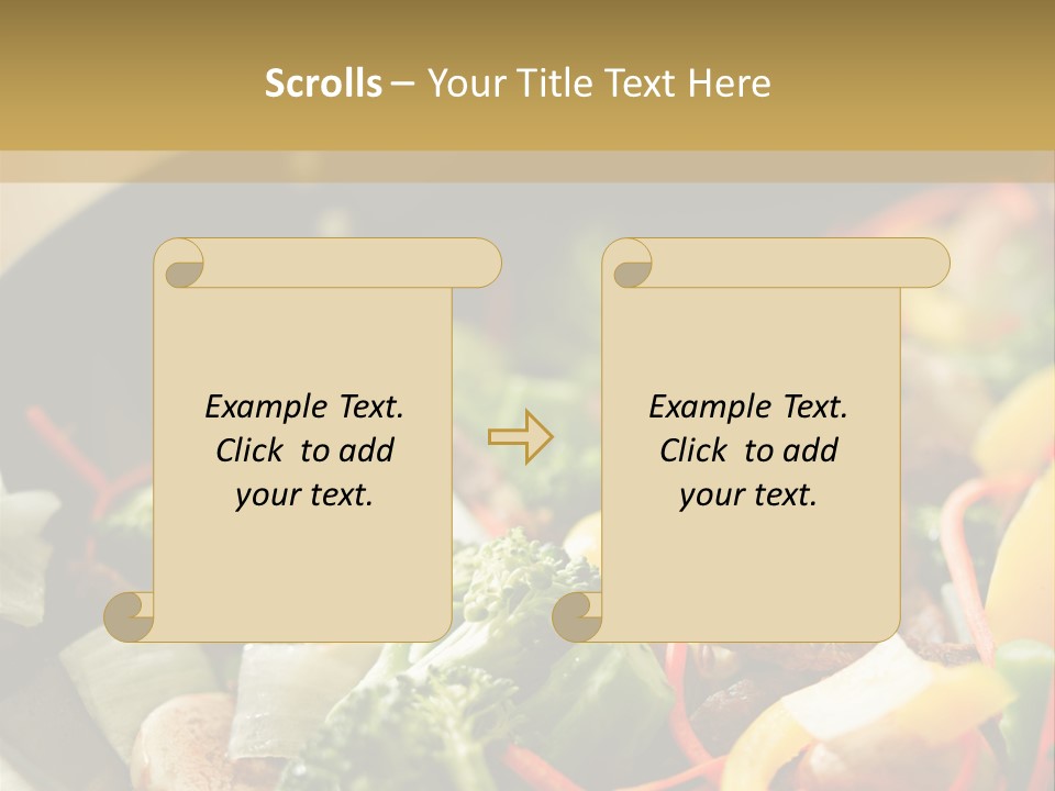 Food Stirfry Carrot PowerPoint Template
