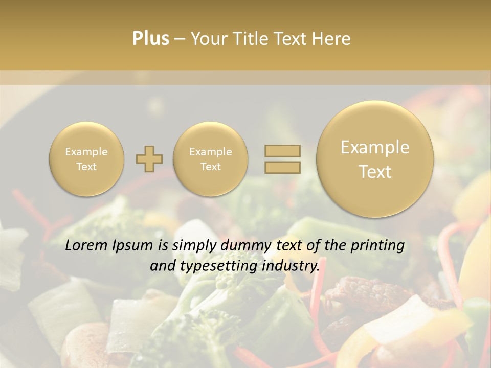 Food Stirfry Carrot PowerPoint Template
