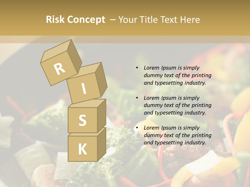 Food Stirfry Carrot PowerPoint Template