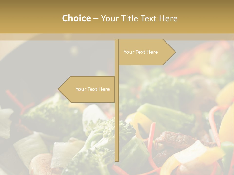 Food Stirfry Carrot PowerPoint Template