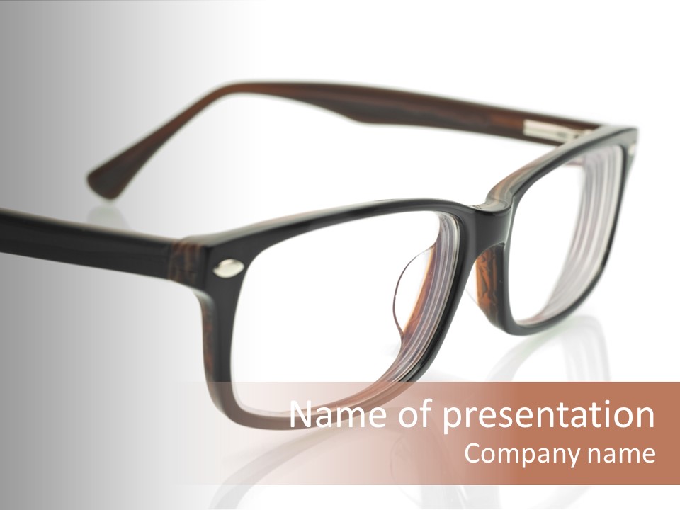 Fashion Spectacles Foresight PowerPoint Template