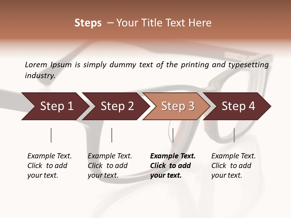 Fashion Spectacles Foresight PowerPoint Template