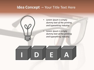 Fashion Spectacles Foresight PowerPoint Template