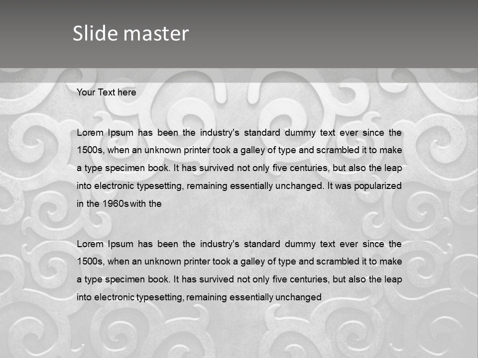 Leaf Decorative Shabby PowerPoint Template