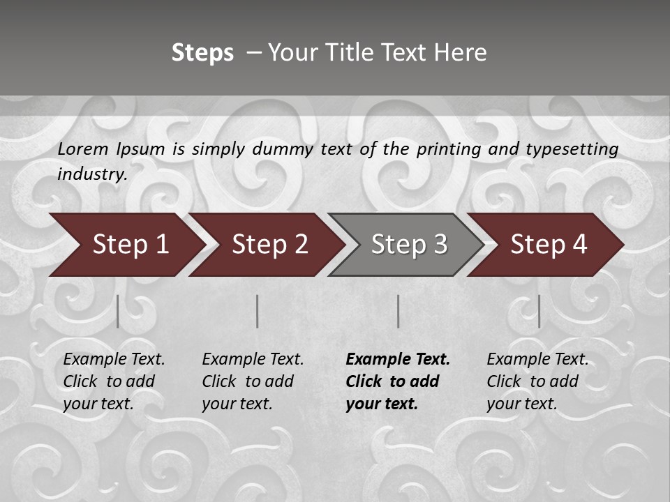 Leaf Decorative Shabby PowerPoint Template