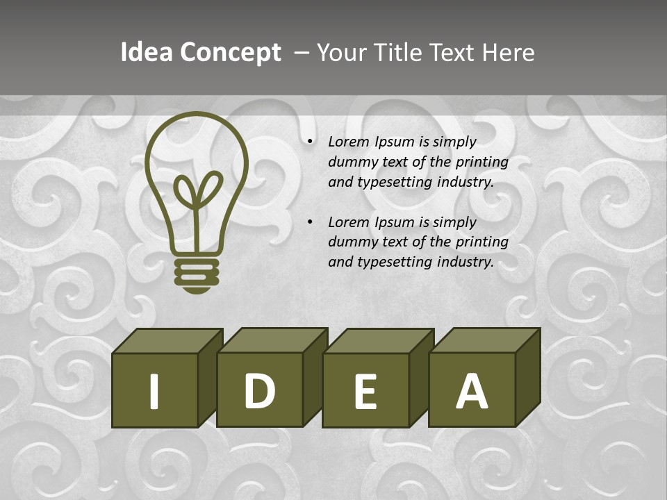 Leaf Decorative Shabby PowerPoint Template