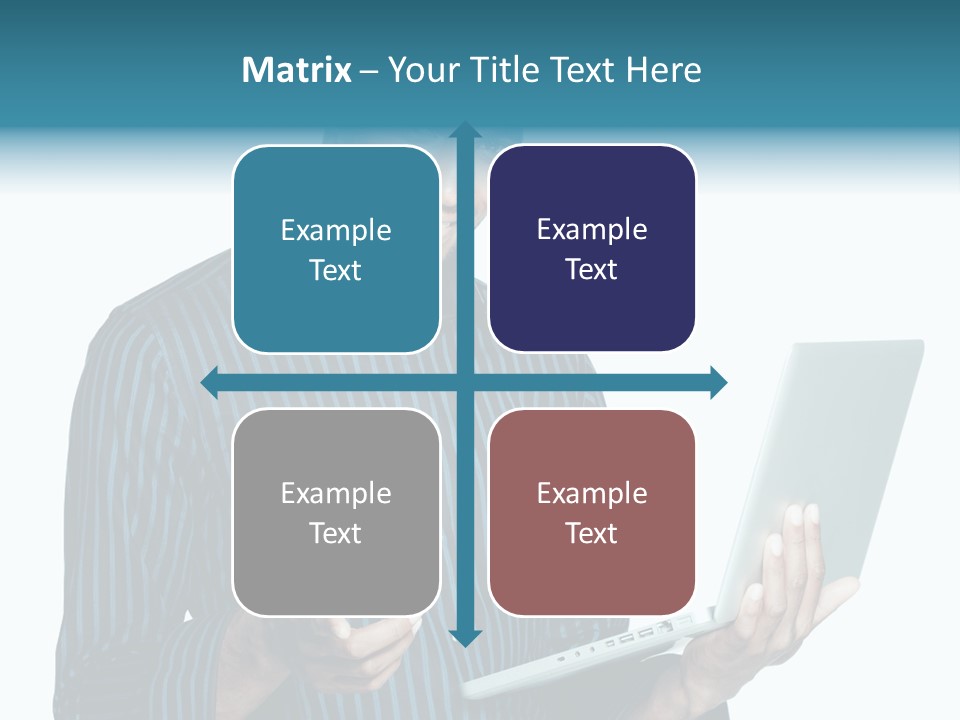 Bright Professional Laptop PowerPoint Template